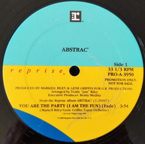 Abstrac' - You Are The Party (I Am The Fun)