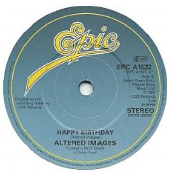 Altered Images - Happy Birthday