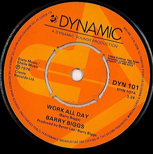 Barry Biggs, The Dynamites - Work All Day / Play All Night