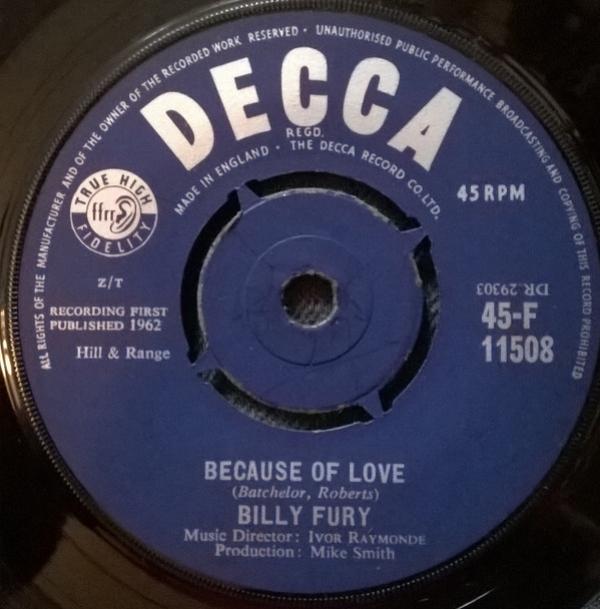 Billy Fury - Because Of Love