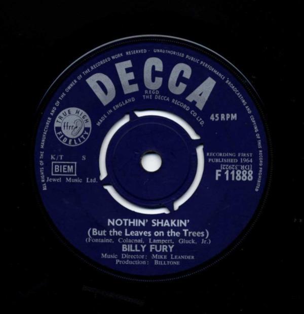Billy Fury - Nothin' Shakin' (But The Leaves On The Trees)