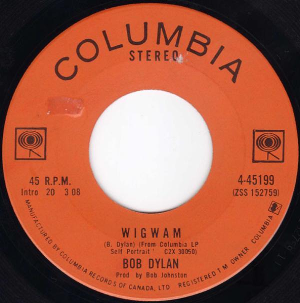 Bob Dylan - Wigwam / Copper Kettle