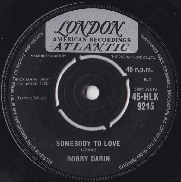 Bobby Darin - Somebody To Love