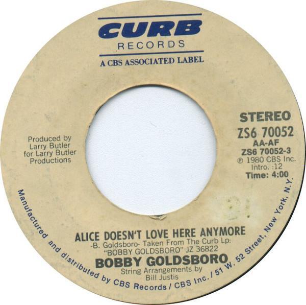 Bobby Goldsboro - Alice Doesn't Love Here Anymore