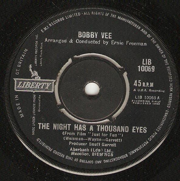 Bobby Vee - The Night Has A Thousand Eyes