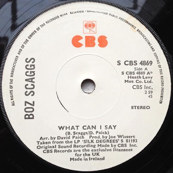 Boz Scaggs - What Can I Say
