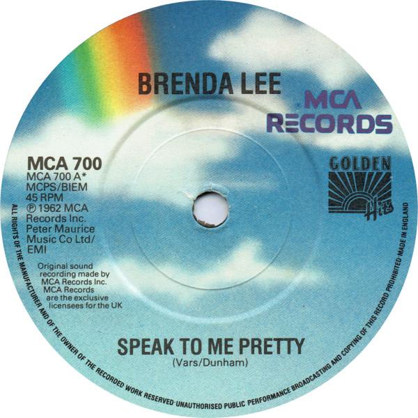 Brenda Lee - Speak To Me Pretty / Here Comes That Feeling