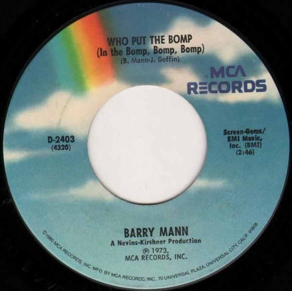 Brian Hyland, Barry Mann - Who Put The Bomp (In The Bomp, Bomp, Bomp) / Sealed With A Kiss