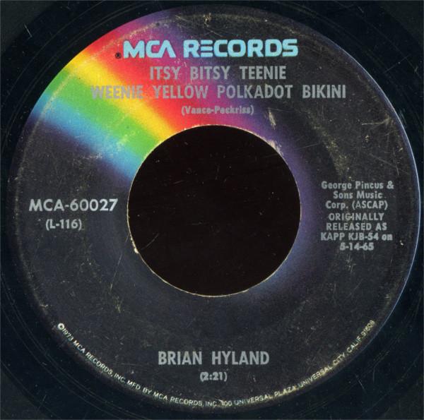 Brian Hyland, Jerry Keller - Itsy Bitsy Teenie Weenie Yellow Polkadot Bikini / Here Comes Summer