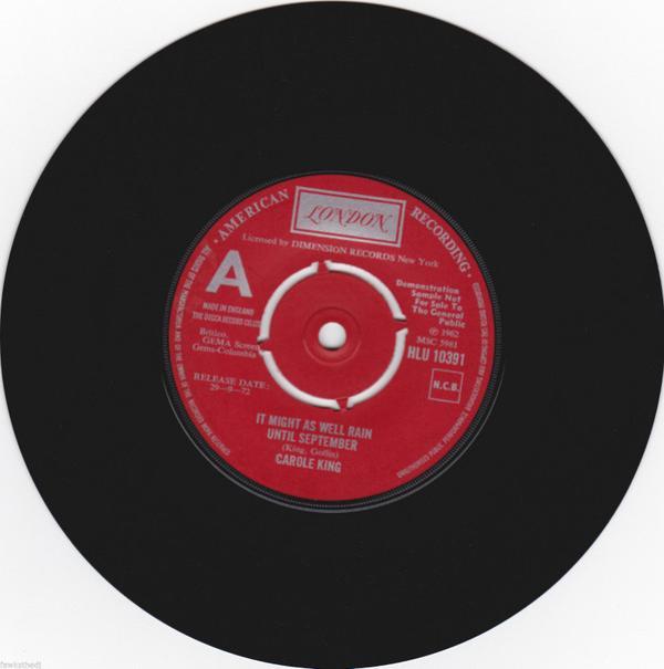 Carole King - It Might As Well Rain Until September