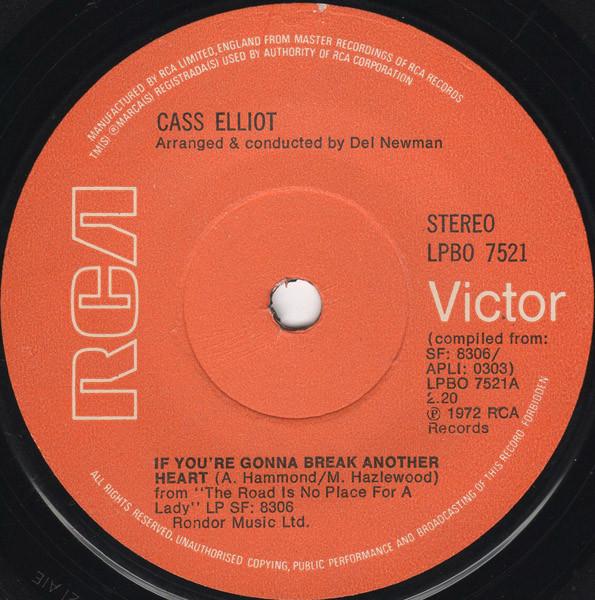 Cass Elliot - If You're Gonna Break Another Heart