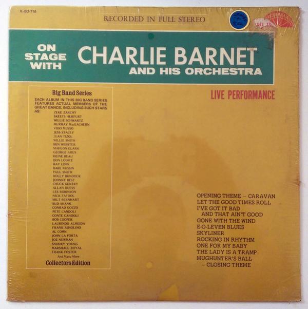 Charlie Barnet And His Orchestra - On Stage With