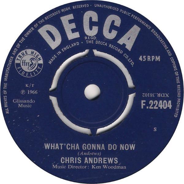 Chris Andrews  - What'cha Gonna Do Now