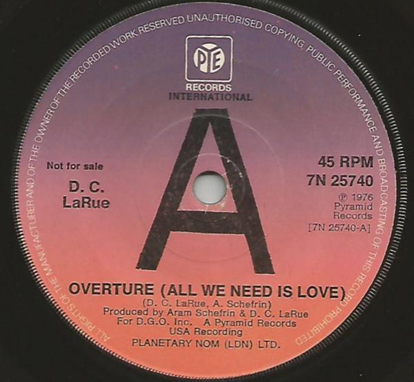 D.C. LaRue - Overture (All We Need Is Love) / Overture (All We Need Is Love)
