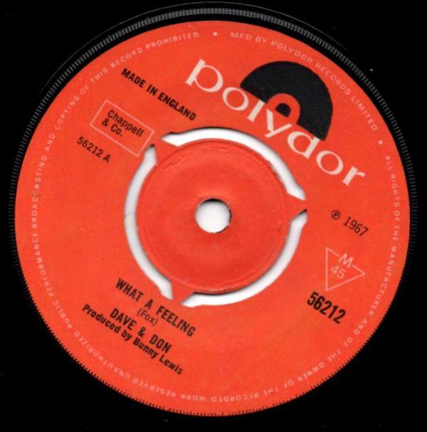 Dave & Don - What A Feeling / That's My Way