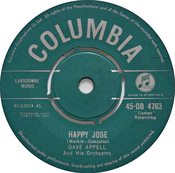 Dave Appell And His Orchestra - Happy Jose/Noivous