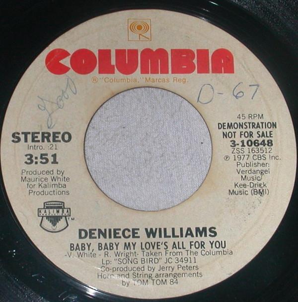 Deniece Williams - Baby, Baby My Love's All For You