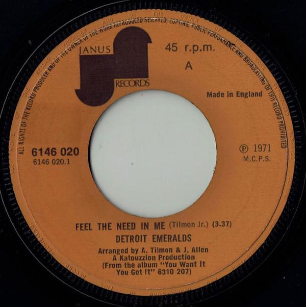 Detroit Emeralds - Feel The Need In Me