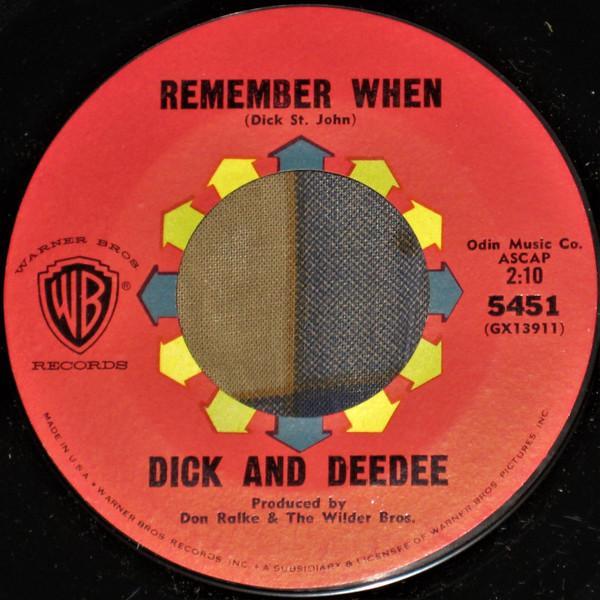 Dick And Dee Dee - Remember When / You Were Mine