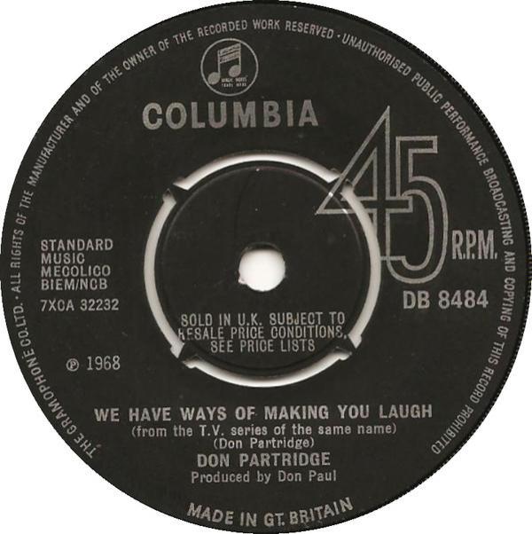 Don Partridge - Top Man / We Have Ways Of Making You Laugh