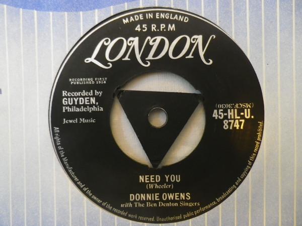 Donnie Owens - Need You / If I'm Wrong
