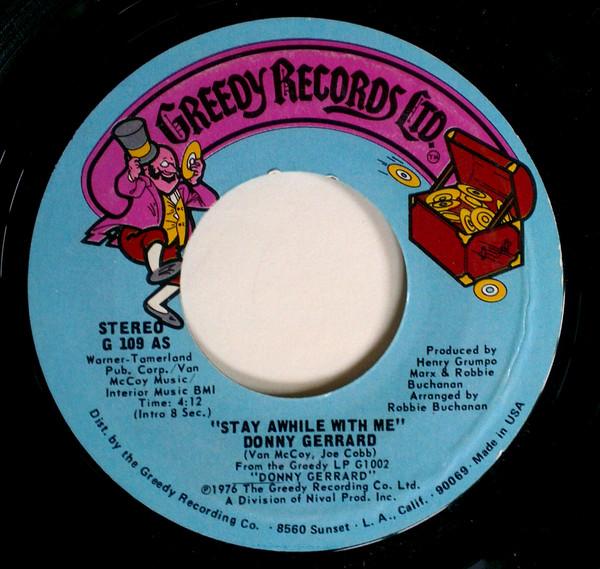 Donny Gerrard - Stay Awhile With Me / Peace For Us All