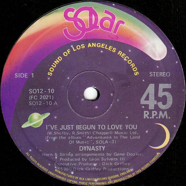 Dynasty - I've Just Begun To Love You