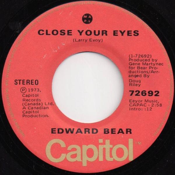 Edward Bear - Close Your Eyes / Cachet County