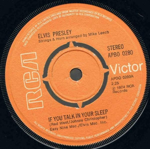 Elvis Presley - If You Talk In Your Sleep