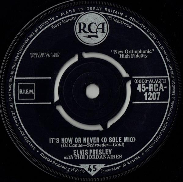 Elvis Presley, The Jordanaires - It's Now Or Never (O Sole Mio)