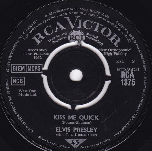 Elvis Presley, The Jordanaires - Kiss Me Quick