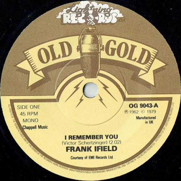 Frank Ifield - I Remember You / Lovesick Blues