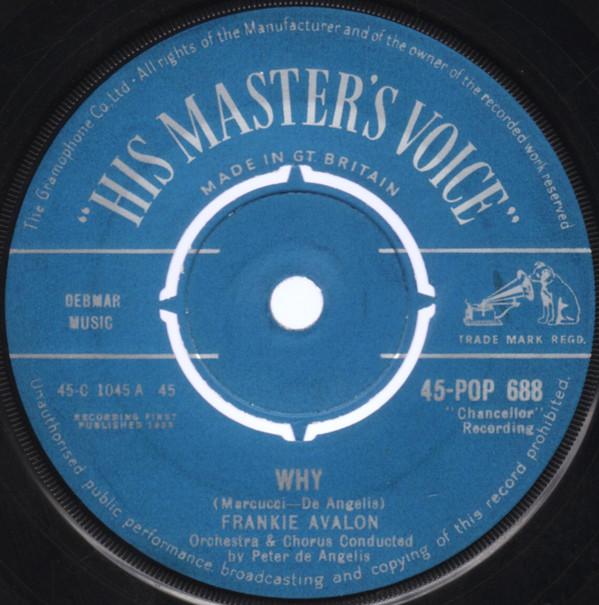 Frankie Avalon - Why / Swinging On A Rainbow