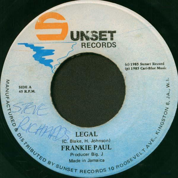 Frankie Paul - Legal