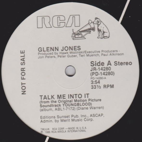 Glenn Jones - Talk Me Into It