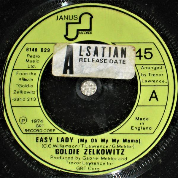 Goldie Zelkowitz - Easy Lady / Get It Back