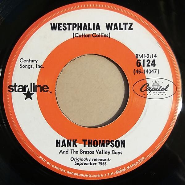Hank Thompson and His Brazos Valley Boys - Westphalia Waltz / The Blue Skirt Waltz