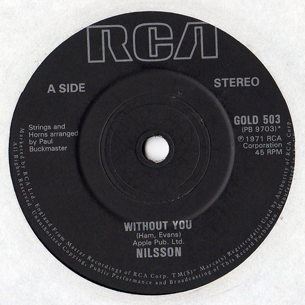 Harry Nilsson - Without You / Everybody's Talkin'