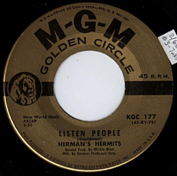 Herman's Hermits - Listen People / Leaning On a Lamp Post