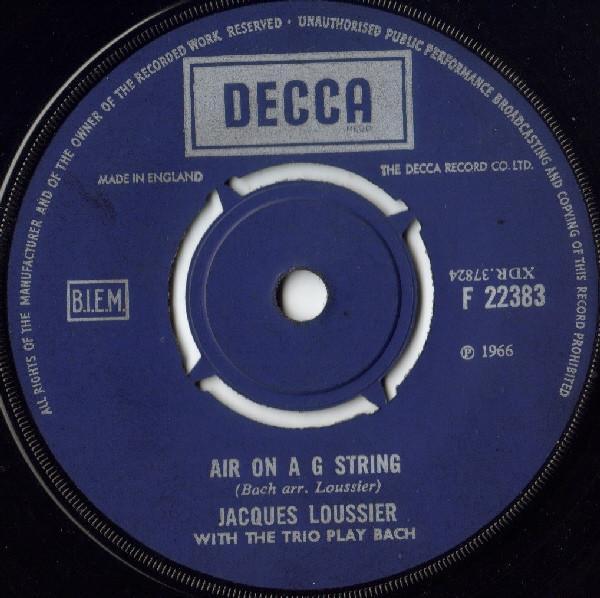 Jacques Loussier Trio - Air On A G String