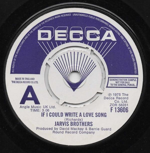 Jarvis Brothers - If I Could Write A Love Song