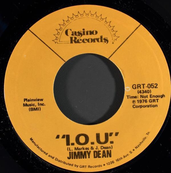 Jimmy Dean - I.O.U. / Let's Pick Up The Pieces (And Start Over Again)