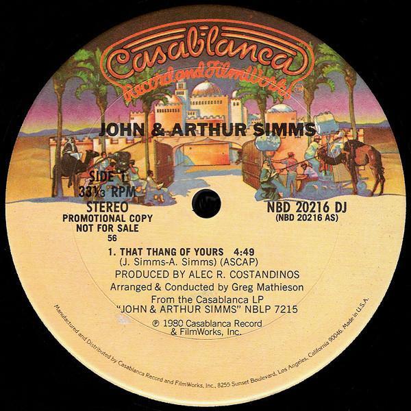 John & Arthur Simms - That Thang Of Yours