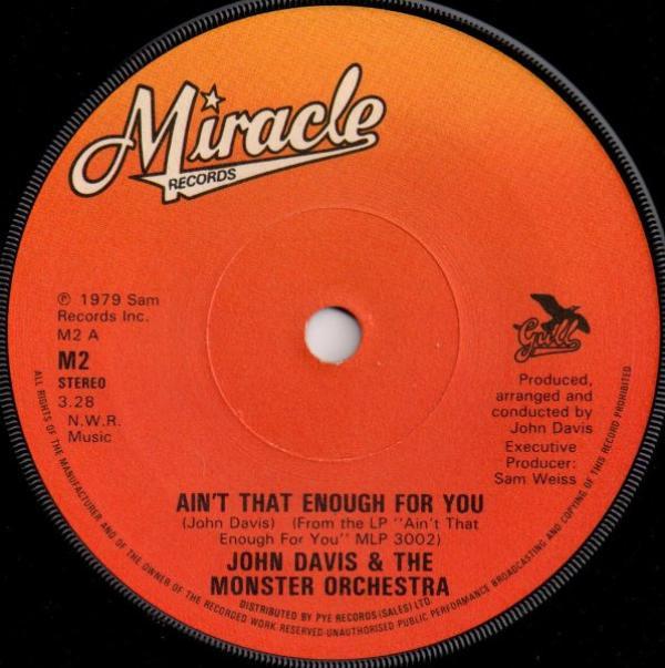 John Davis & The Monster Orchestra - Aint That Enough For You