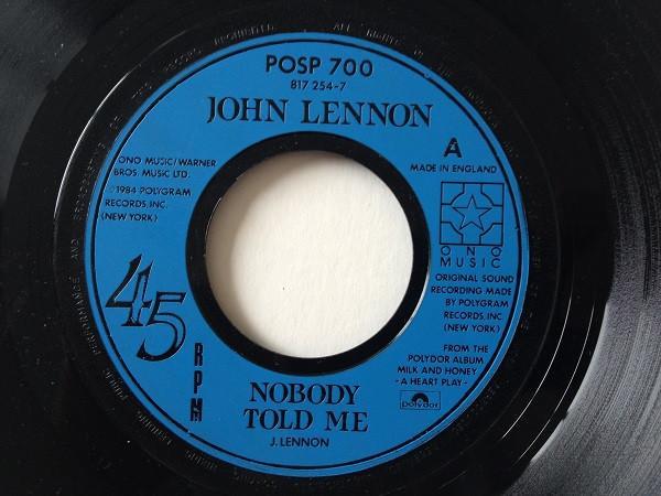 John Lennon - Nobody Told Me