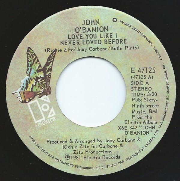 John O'Banion - Love You Like I Never Loved Before