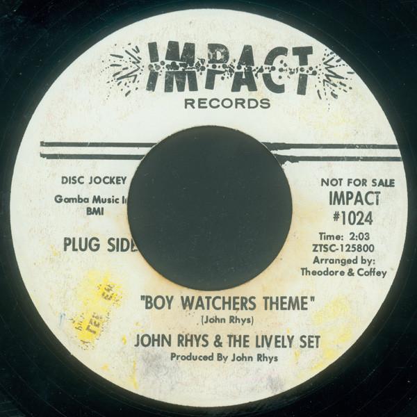 John Rhys, The Lively Set  - Boy Watchers Theme / Nothing But Love
