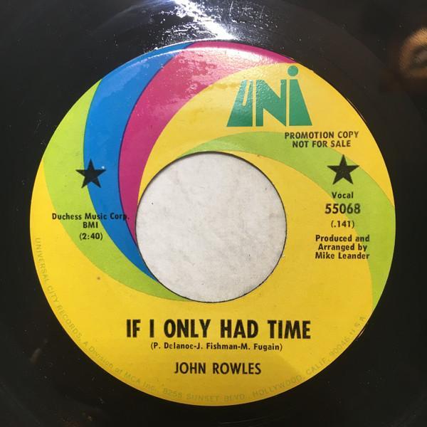 John Rowles - If I Only Had Time