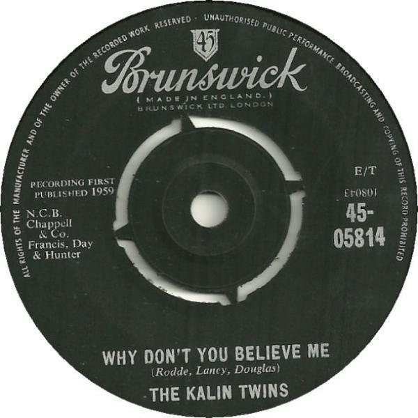 Kalin Twins - Why Don't You Believe Me