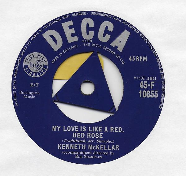 Kenneth McKellar - My Love Is Like A Red, Red Rose